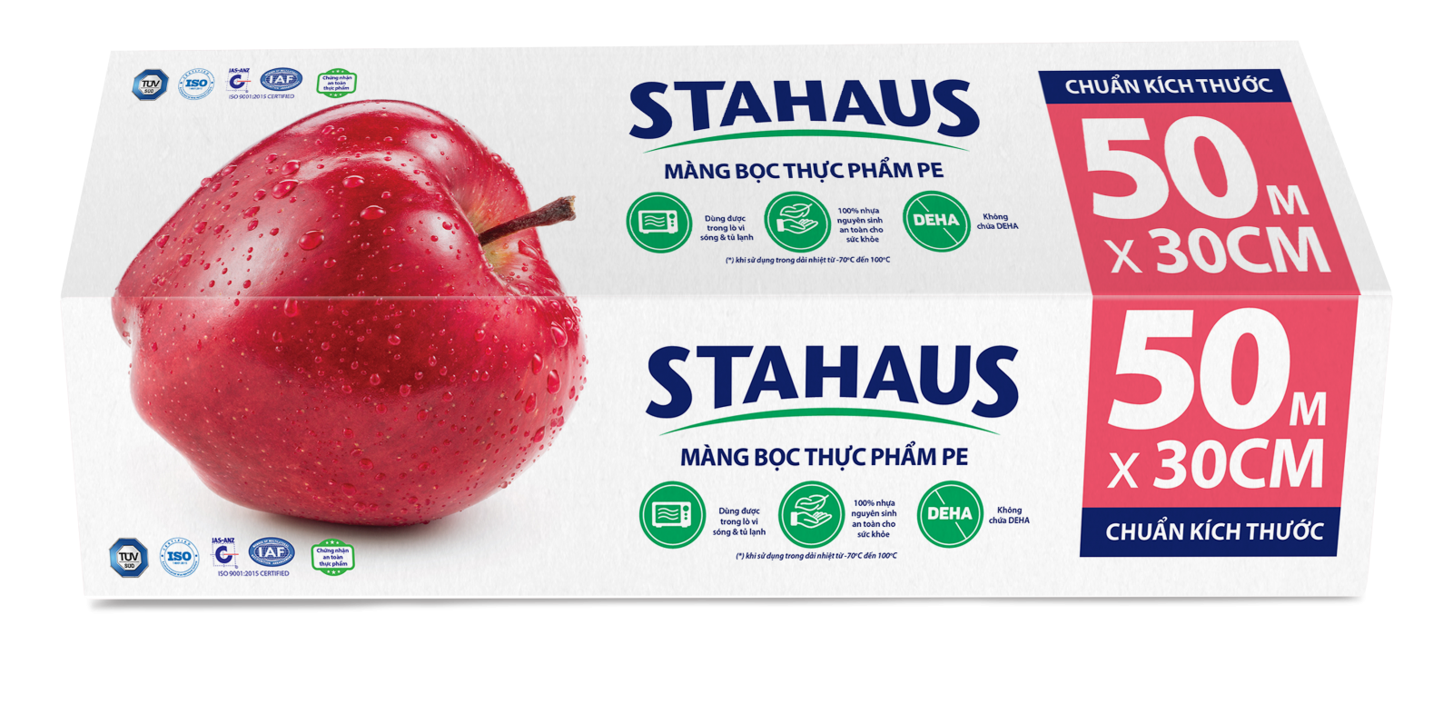 Màng bọc thực phẩm PE STAHAUS 30cm x 50m